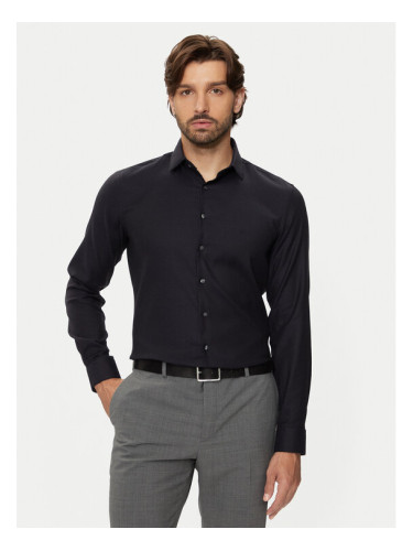 Calvin Klein Риза K10K113528 Тъмносин Slim Fit