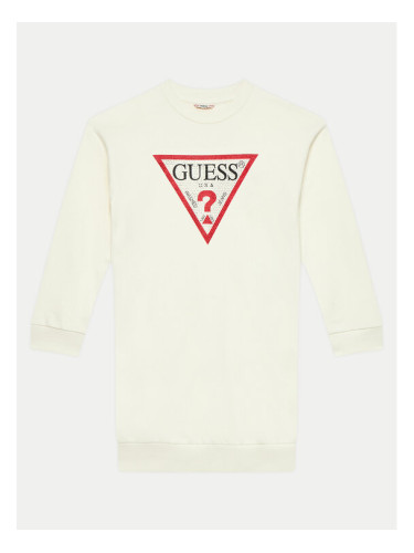 Guess Ежедневна рокля J3YK20 KA6R3 Екрю Regular Fit