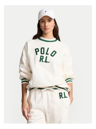 Polo Ralph Lauren Суитшърт 211941211001 Екрю Relaxed Fit