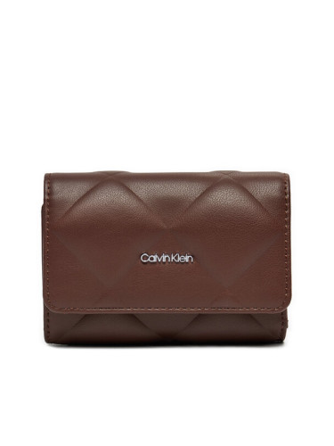 Calvin Klein Малък дамски портфейл K60K612898 Кафяв