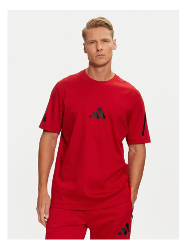 adidas Тишърт Z.N.E. JF6386 Червен Regular Fit