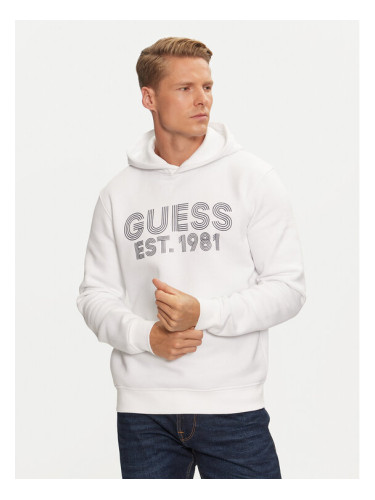 Guess Суитшърт M4YQ36 K9Z21 Бял Regular Fit