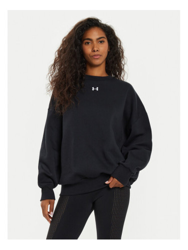 Under Armour Суитшърт UA Rival Fleece 1386463 Черен Oversize