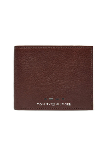 Tommy Hilfiger Малък мъжки портфейл Th Premium Mini Cc Wallet AM0AM12781 Кафяв