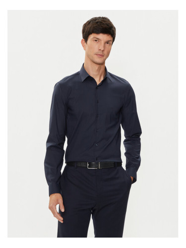 Calvin Klein Риза K10K113182 Тъмносин Slim Fit