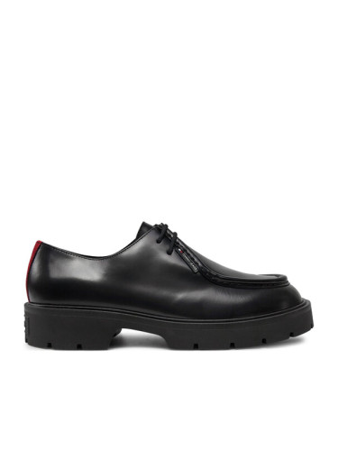 Tommy Jeans Обувки Tjm Smart Derby Shoe EM0EM01418 Черен