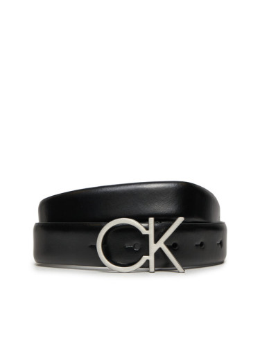 Calvin Klein Дамски колан Re-Lock Ck Logo Belt 30Mm K60K610157 Черен