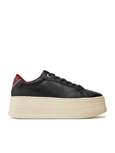 Tommy Hilfiger Сникърси Th Platform Sneaker Triangle FW0FW08115 Черен