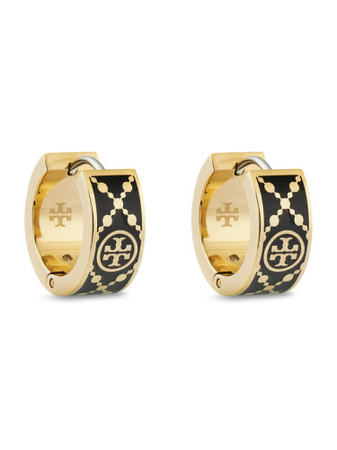 Tory Burch Обици Small T Monogram Hoop Earring 157223 Златист