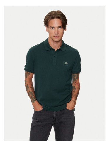 Lacoste Тениска с яка и копчета PH4012 Зелен Slim Fit