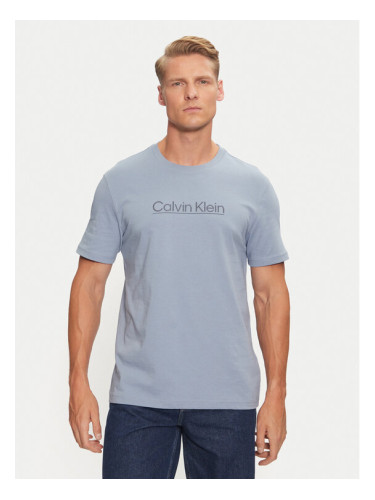 Calvin Klein Тишърт K10K113587 Син Regular Fit