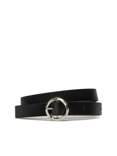 Calvin Klein Jeans Дамски колан Faceted Round Buckle Belt 2.0 K60K612211 Черен