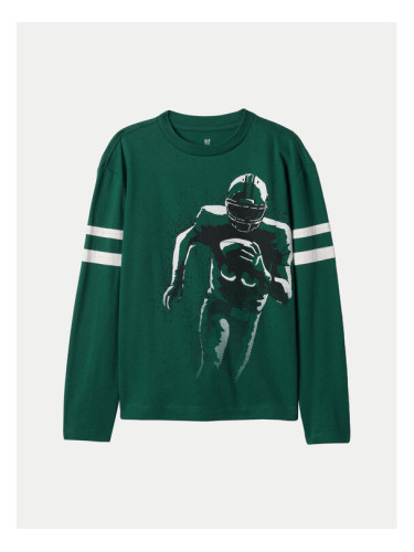 Gap Блуза 490175-03 Зелен Regular Fit