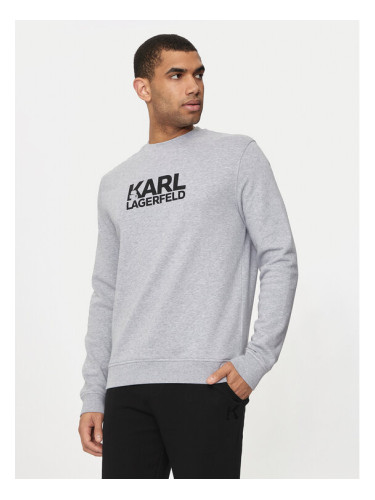 KARL LAGERFELD Суитшърт 705091 Сив Regular Fit