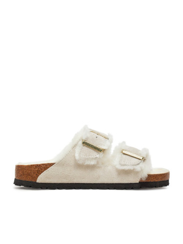 Birkenstock Чехли Arizona Shearling Leve 1026193 Бял