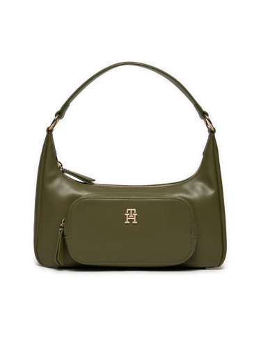 Tommy Hilfiger Дамска чанта Soft Utility Shoulder Bag Pu AW0AW16711 Каки