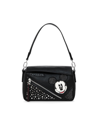 Desigual Дамска чанта Mickey Studstyle Phuk 24WAXP71 Черен