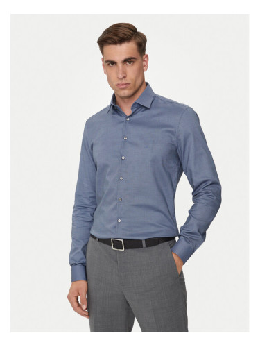 Calvin Klein Риза K10K113164 Тъмносин Slim Fit