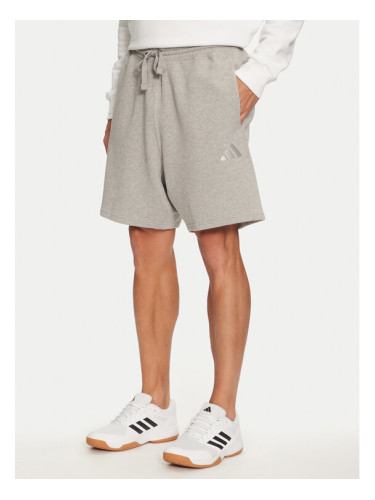 adidas Спортни шорти ALL SZN French IY4152 Сив Regular Fit