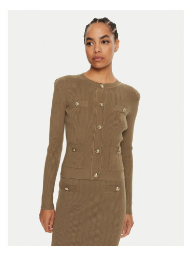 Fracomina Кардиган FR24WT8023K50401 Зелен Regular Fit