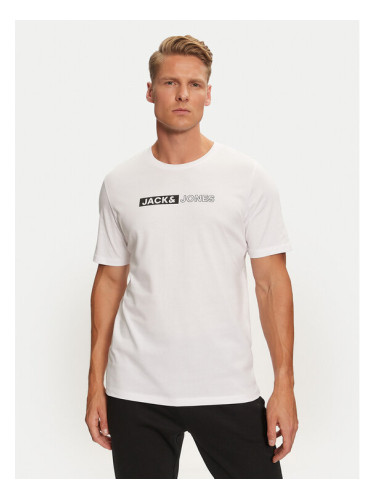 Jack&Jones Тишърт Corp 12233999 Бял Standard Fit