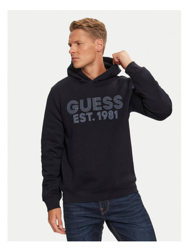 Guess Суитшърт M4YQ36 K9Z21 Тъмносин Regular Fit