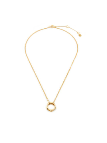 Tory Burch Колие Miller Stud Circle Pendant 160172 Златист