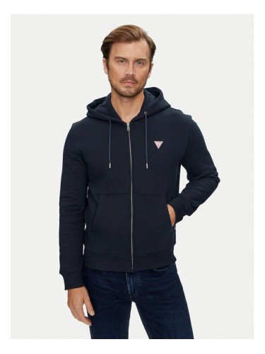 Guess Jeans Суитшърт M4YQ28 K9V31 Тъмносин Regular Fit