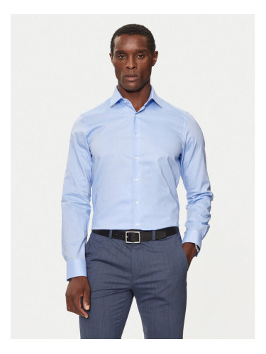 Michael Kors Риза MK0DS01294 Син Slim Fit