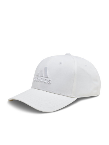 adidas Шапка с козирка Big Tonal Logo Baseball Cap IR7902 Бял