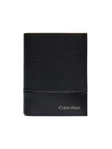 Calvin Klein Малък мъжки портфейл Ck Remote Bifold 6Cc W/Coin K50K512422 Черен