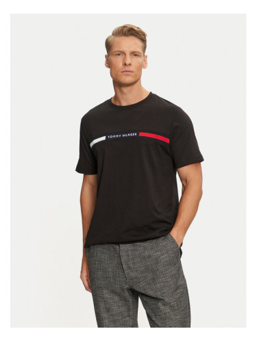 Tommy Hilfiger Тишърт MW0MW36498 Черен Regular Fit