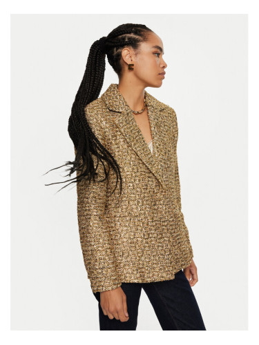 Silvian Heach Сако Zinsky GPA24197GC Златист Regular Fit