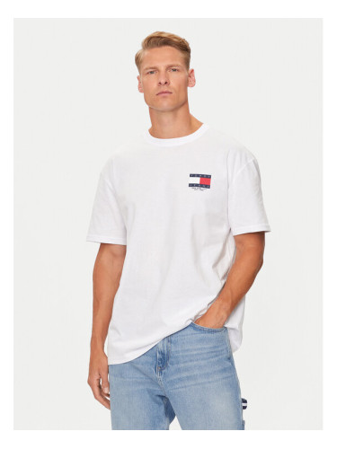 Tommy Jeans Тишърт DM0DM19695 Бял Regular Fit