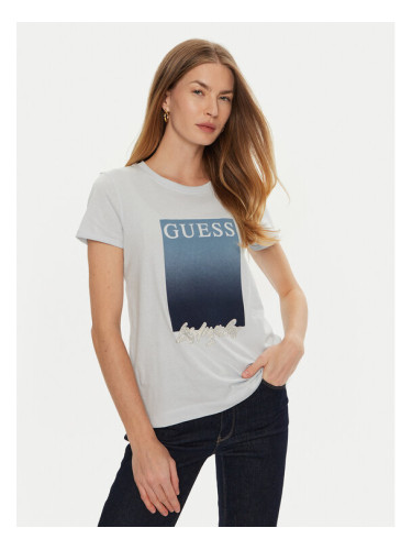 Guess Тишърт W4BI30 JA914 Син Regular Fit