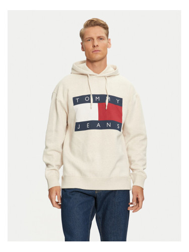 Tommy Jeans Суитшърт DM0DM20591 Бежов Relaxed Fit