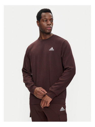 adidas Суитшърт Essentials IY9083 Кафяв Regular Fit