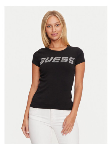 Guess Тишърт V4BI16 KCIV1 Черен Regular Fit