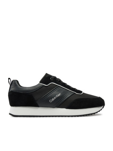 Calvin Klein Сникърси Low Top Lace Up Mix HM0HM01554 Черен