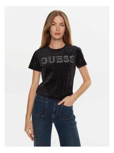 Guess Тишърт Couture V4BI29 KBXI2 Черен Regular Fit