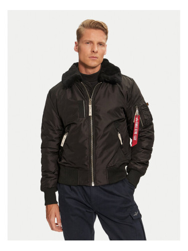 Alpha Industries Яке бомбър 143104 Черен Regular Fit