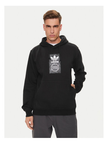 adidas Суитшърт Camo Label IZ2513 Черен Regular Fit