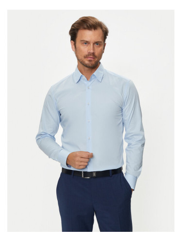 Boss Риза H-Hank 50519859 Син Slim Fit