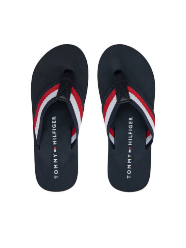 Tommy Hilfiger Джапанки Coprorate Hilfiger Beach Sandal FM0FM05094 Тъмносин