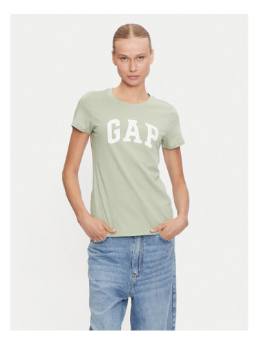 Gap Тишърт 417797-14 Зелен Regular Fit