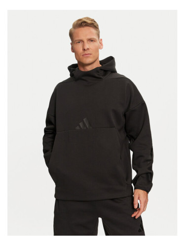 adidas Суитшърт Z.N.E. JE7537 Черен Loose Fit