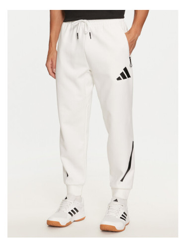 adidas Долнище анцуг Z.N.E. JF2449 Бял Regular Fit