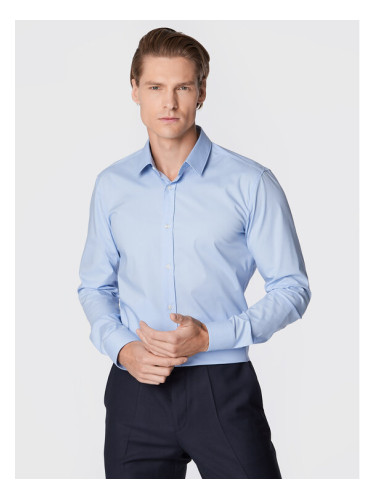 Hugo Риза Elisha02 50479396 Син Extra Slim Fit