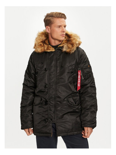 Alpha Industries Пухено яке 103141 Черен Regular Fit