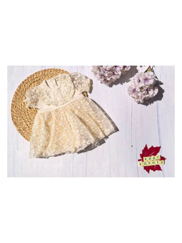 Бебешка лятна дантелена рокля Mademoiselle